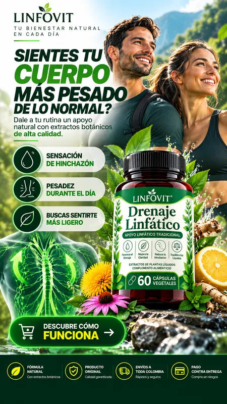 Linfovit Drenaje Linfático 60 Cápsulas | Apoyo Natural